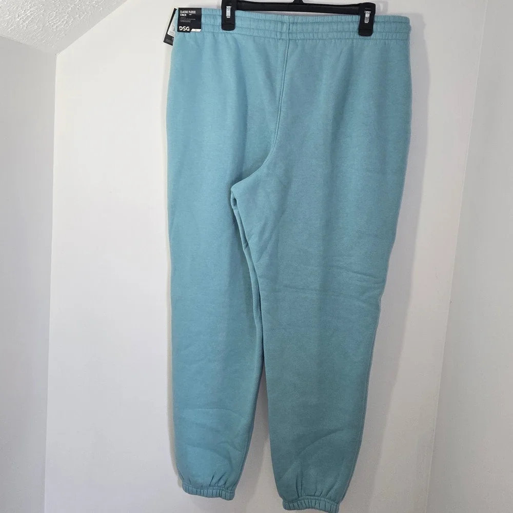 DSG Mens Classic Fleece Cinch Jogger Pants Blue XL NWT